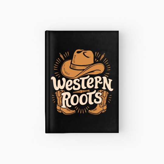 Cowboy Lifestyle Western Theme with Horses and Hardcover Journal