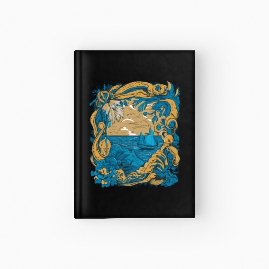 Sun Kissed Shores A Mediterranean Odyssey Hardcover Journal