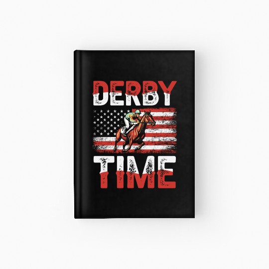 Derby Time Louisville Kentucky Horse Racing Hardcover Journal