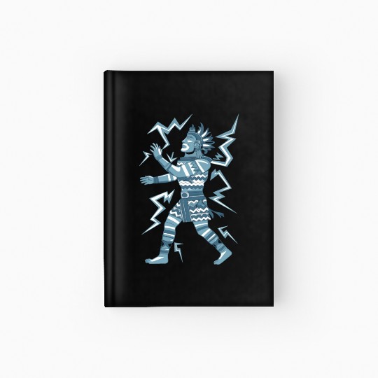 Maya God Mayan Mythology Kauil Lightning Warrior Hardcover Journal