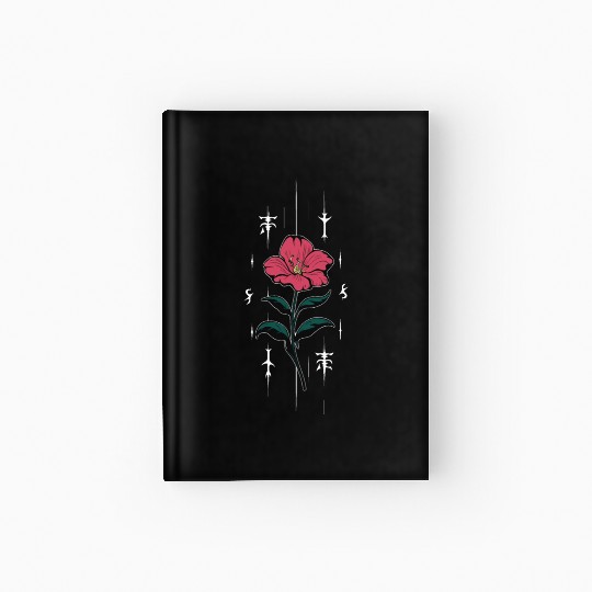 Voodoo Hibiscus Flower Hardcover Journal