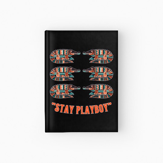 Stylish Playboy with Crocodile Hardcover Journal