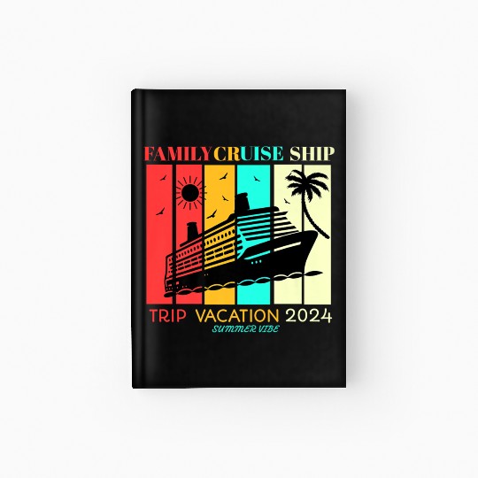 Family Cruise Ship Vacation Trip Hardcover Journal