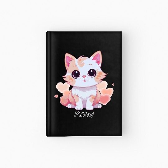 Cat-Meow Hardcover Journal