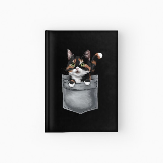 Japanese Bobtail Cat In Pocket Hardcover Journal
