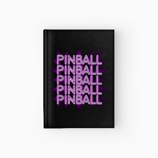 Pinball Purple Neon Hardcover Journal