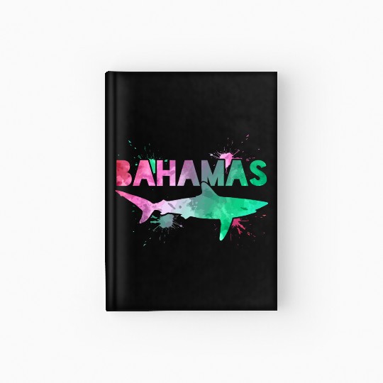 Bahamas Shark Watercolor Souvenir Hardcover Journal