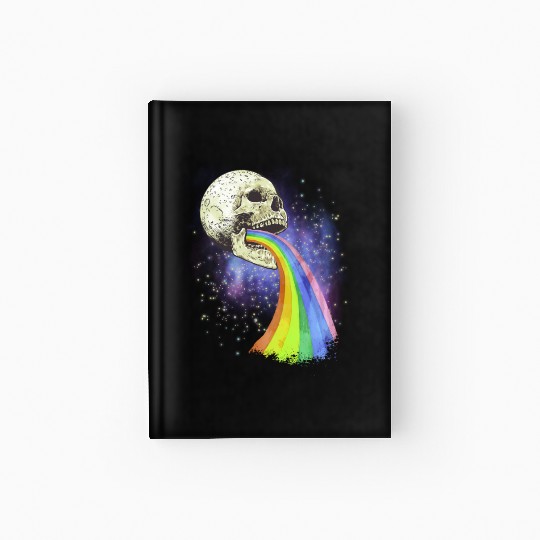Goth Rock Satan Unicorn Festivals Death Metal Hardcover Journal