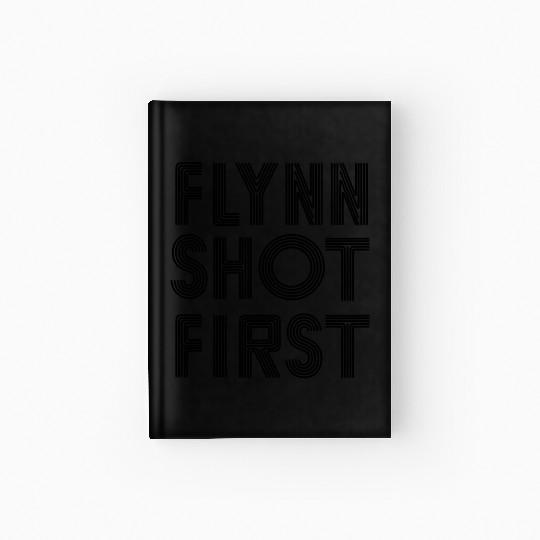 Flynn Shot First - black Hardcover Journal