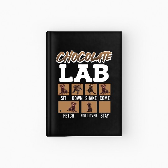 Labrador Retriever CHOCOLATE LAB Commandos Hardcover Journal