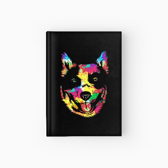 Retro Vibe Australian Cattle Dog For Dog Breeder Hardcover Journal