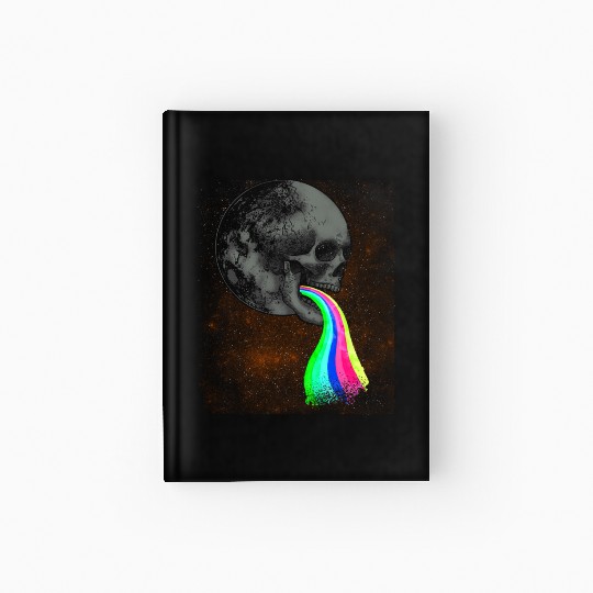 Goth Rock Satan Unicorn Festivals Death Metal Hardcover Journal