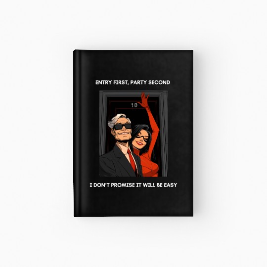 Black door number 10 Art Design Hardcover Journal