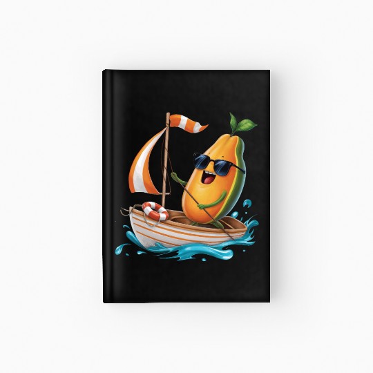 Fruit Boating Papaya Hardcover Journal