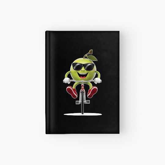 Guava Cycling On Bike Realistic Hardcover Journal