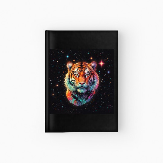 Tiger watching from the stars Hardcover Journal