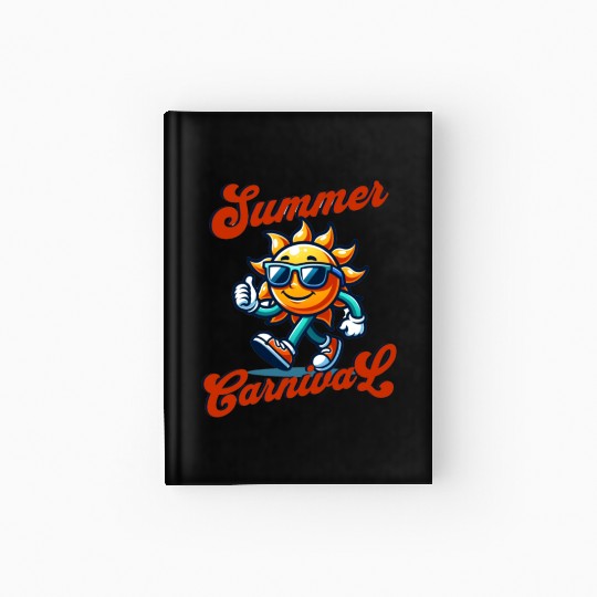 Sun Mascot Character Summer Hardcover Journal