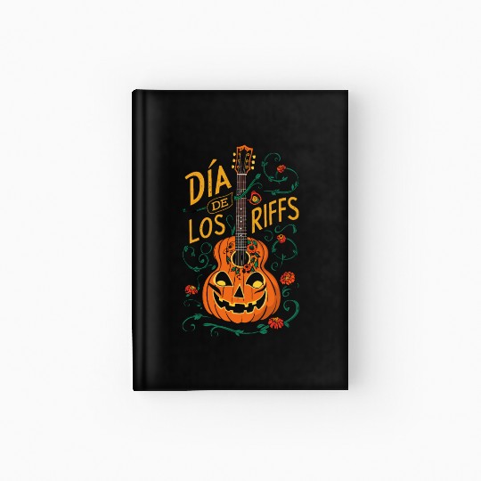 musical pumpkin autumn vibes spooky guitar autumn Hardcover Journal