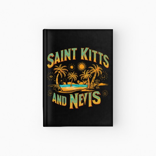 Saint Kitts And Nevis Souvenir Tropical Paradise Hardcover Journal