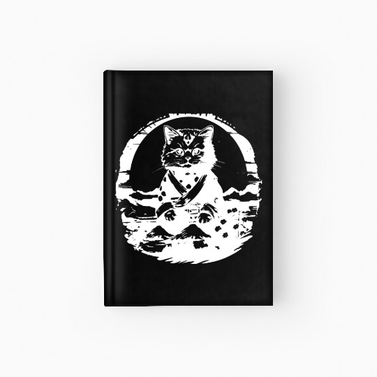 Japanese Cat Hardcover Journal