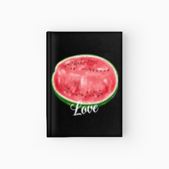 Watermelon, juicy, refreshing, summer fruit Hardcover Journal