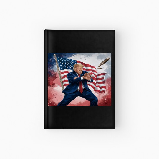 Trump president America will not be assassinated Hardcover Journal
