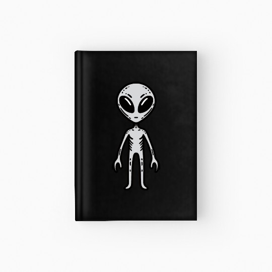 Grey Alien Hardcover Journal