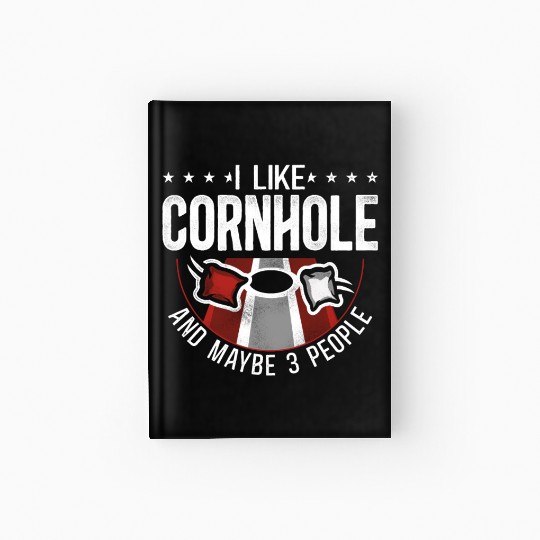 Cornhole Team Bean Bag Player Hardcover Journal