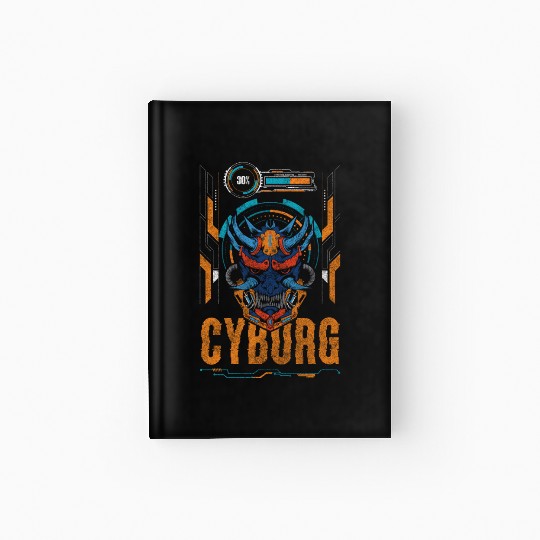 Cyberpunk Fantasy Synthwave Japan Hardcover Journal