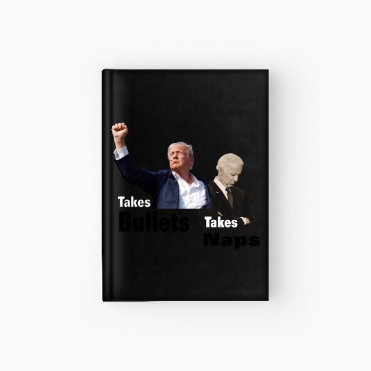Trump vs Biden - Bullets vs Naps (Light) Hardcover Journal