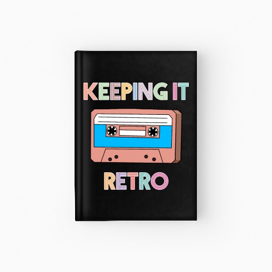 KEEPING IT RETRO - 90's RETRO CASSETTE TAPE DESIGN Hardcover Journal
