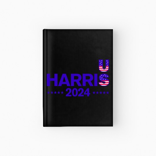 US Election 2024 Harris Hardcover Journal