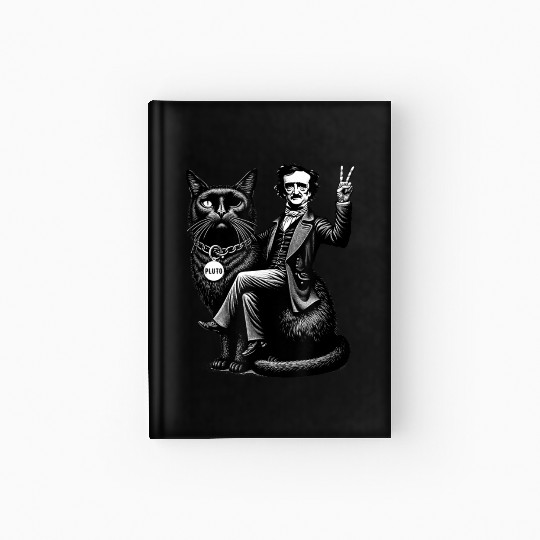 Edgar Allan Poe Riding Hardcover Journal