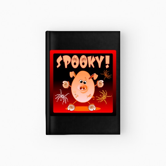 HAPPY HALLOWEEN SPIDERS PIGLET Hardcover Journal