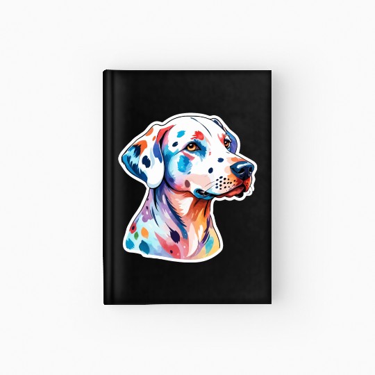 Dalmatian Dog Watercolor Hardcover Journal