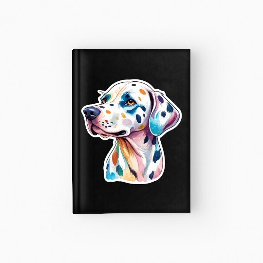 Dalmatian Dog Watercolor Hardcover Journal