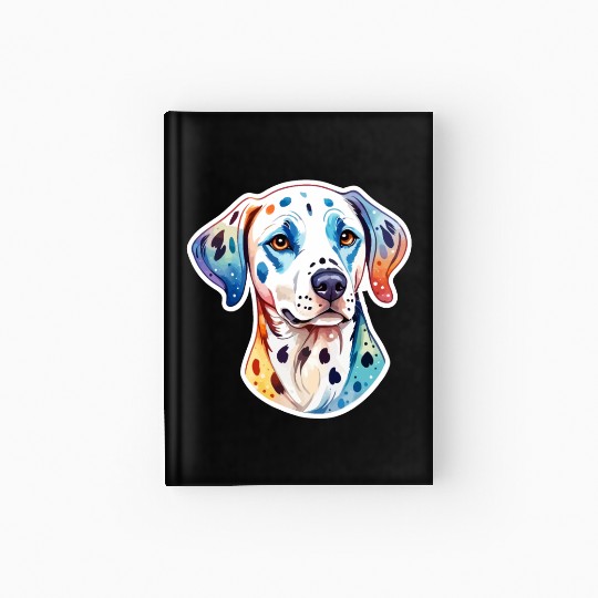 Dalmatian Dog Watercolor Hardcover Journal