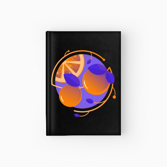 Orange Fruit Hardcover Journal