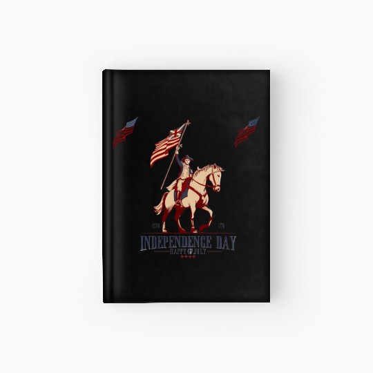 tism, USA culture, a horse, and George Washington: Hardcover Journal