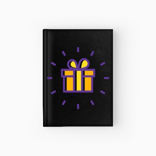 AA line icon of a gift box typically features a si Hardcover Journal