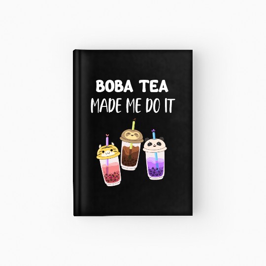 Boba Tea Made Me Do It Bubble Japan K-pop Korean Hardcover Journal