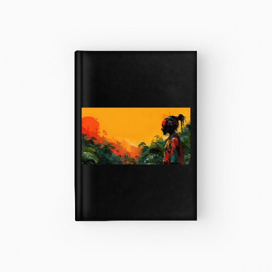 Digital Warrior: Tropical Twilight Hardcover Journal