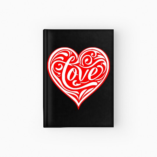 Tribal Love Heart LIKE US ON FACEBOOK # Hardcover Journal