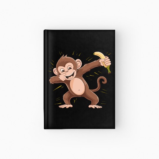 Cute Monkey for Kids for a Kid Hardcover Journal