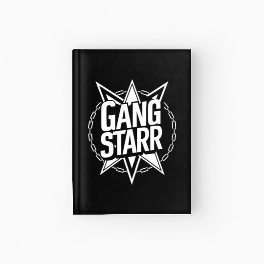 Gangstarr Logo Hardcover Journal - Classic Hip-Hop Design