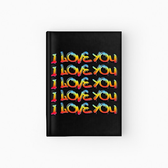 I LOVE YOU Hardcover Journal