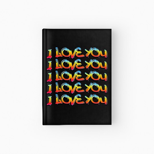 I LOVE YOU Hardcover Journal