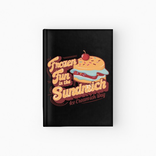 Ice Cream Sandwich Hardcover Journal