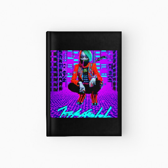 Urban Punk Aesthetic Neon Art with Bold Colors Hardcover Journal