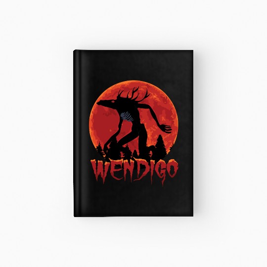 Cryptid Monsters Folk Wendigo Cryptid Creepy Hardcover Journal